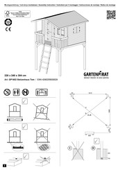 Gartenpirat Stelzenhaus Tom GP1602 Assembly Instruction Manual