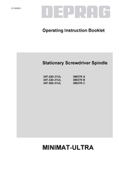 Deprag 347-320-31UL Operating Instruction Booklet