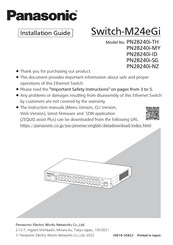 Panasonic PN28240i-SG Installation Manual