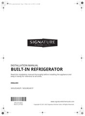 Signature Kitchen Suite SKSUD2402P Installation Manual