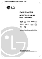 LG DK8851ECA Owner's Manual