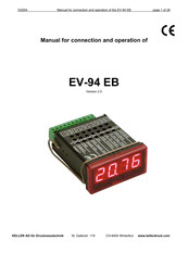 Keller EV-94 EB Manual For Connection And Operation