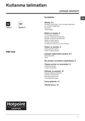 Hotpoint Ariston FMF 602 Instructions For Use Manual