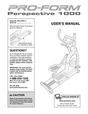 ICON PRO-FORM Perspective 1000 User Manual