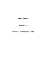 VOLTCRAFT DDS-3025USB User Manual