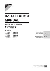 Daikin FTXS50A Installation Manual