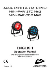 JB Systems ACCU MINI-PAR 12TC MK2 Operation Manual