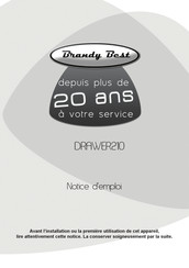 Brandy Best DRAWER210 Instruction Manual
