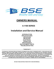 BSE A-1100 Series Owner's Manual