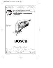 Bosch 1581AVS Operating/Safety Instructions Manual