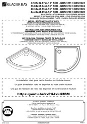 Glacier bay SCD-GBSH220 Installation Manual