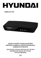 Hyundai DVB4H 331 PVR Instruction Manual
