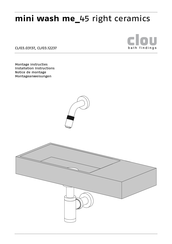 Clou mini wash me CL/03.12237 Installation Instructions Manual