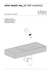 Clou Mini Wash Me CL/03.12235 Installation Instructions Manual
