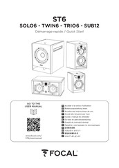 Focal ST6 TRIO6 Quick Start Manual