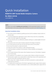 Mobotix Mx-VB2A-5-IR-VA Quick Installation