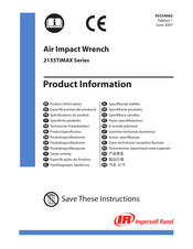 Ingersoll-Rand 2135QTiMAX Product Information