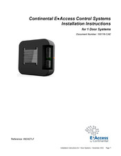 Continental Refrigerator E-Access WI2427LF Installation Instructions Manual