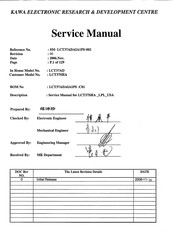 KAWA LCT37SHA Service Manual