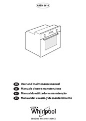 Whirlpool AKZM 6610 User And Maintenance Manual
