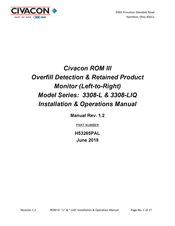 Dover Civacon ROM III Installation & Operation Manual