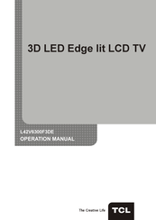 Tcl L42V6300F3DE Operation Manual