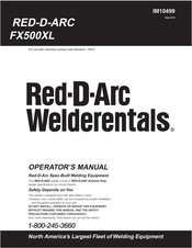 Red-D-Arc Welderentals FX500XL Operator's Manual