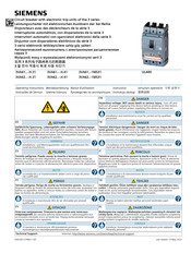 Siemens 3VA62-H 41 Series Operating Instructions Manual