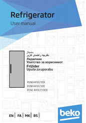 Beko RSNE445E23DX User Manual