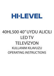 Hi-level 40HL500 Operating Instructions Manual