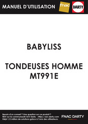 Babyliss MT991E User Manual