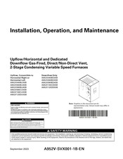 Trane A952V080CU5SB Installation, Operation And Maintenance Manual