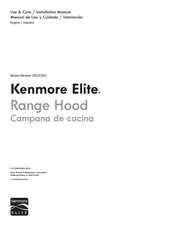 Sears Kenmore Elite 233.51353 Use & Care / Installation Manual