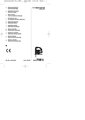 EINHELL bavaria BJS 750 L Operating Instructions Manual