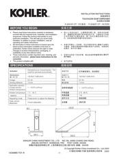 Kohler K-25420T-CP Installation Instructions Manual