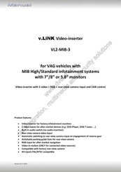 Car-Interface v.LINK VL2-MIB-3 Manual