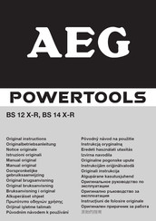 Aeg BS 12 X-R Original Instructions Manual