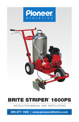 Pioneer Athletics BRITE STRIPER 1600PS Instruction Manual And Parts Listing And Parts Listing