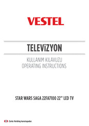 VESTEL STAR WARS SAGA 22FA7100 Operating Instructions Manual