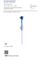 Solutions UWT NivoGuide 8200 Technical Information/Instruction Manual