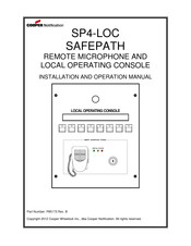 Cooper SAFEPATH SP4-LOC Installation And Operation Manual