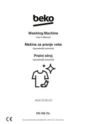 Beko WUE 6536 X0 User Manual