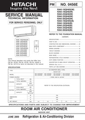 Hitachi RAK-18QH8S Service Manual