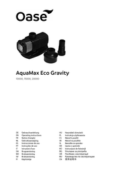 Oase AquaMax Eco Gravity 10000 Operating Instructions Manual