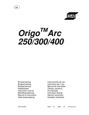 ESAB Origo Arc 400 Instruction Manual