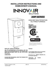 innovair AMP154SV Installation Instructions And Homeowner's Manual