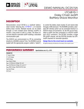 Linear Analog Devices DC2515B Manual