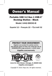 Tripp Lite U442-DOCK3-B Owner's Manual