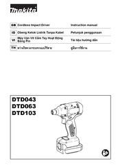 Makita DTD063 Instruction Manual
