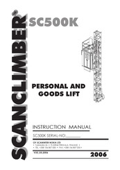 SCANCLIMBER SC500K Instruction Manual